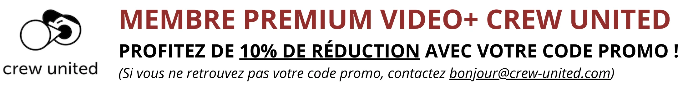 Crew United Membre Premium video+