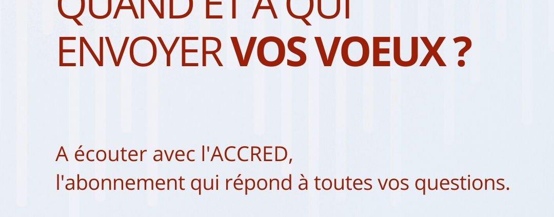 QUAND ENVOYER SES VOEUX